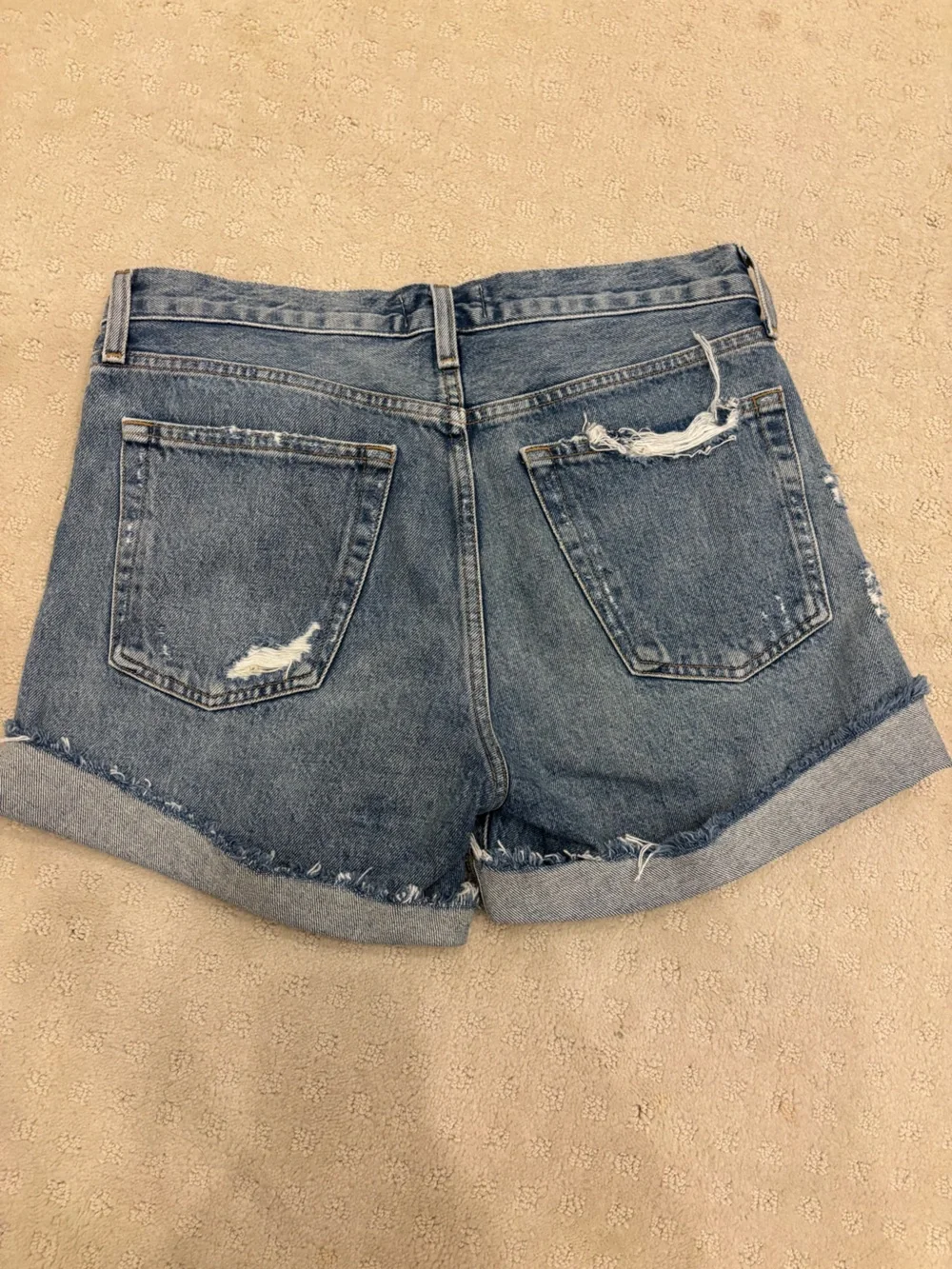 Agolde Parker Long shorts in heatwave